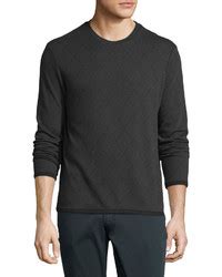 prada argyle crew neck sweater